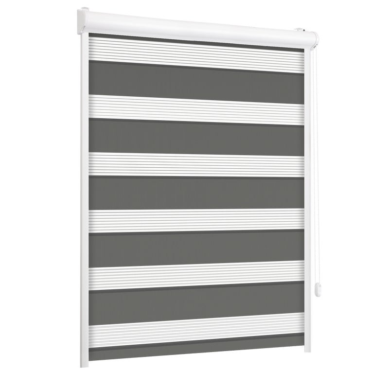 Roleta w kasecie dzień noc Classic stalowa 106.5 x 220 cm prawa