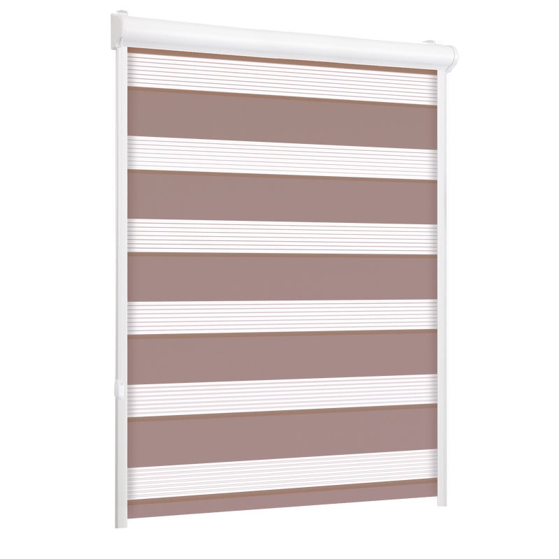Roleta w kasecie dzień noc Classic wrzos 105 x 150 cm lewa