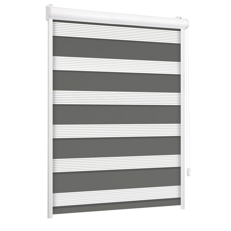 Roleta w kasecie dzień noc Classic stalowa 105 x 150 cm prawa