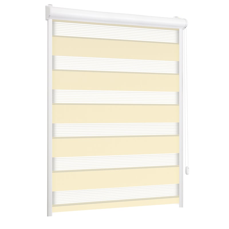Roleta w kasecie dzień noc Classic wanilia 118.5 x 150 cm prawa