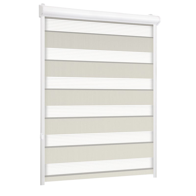 Roleta w kasecie dzień noc Classic lód 118.5 x 220 cm lewa