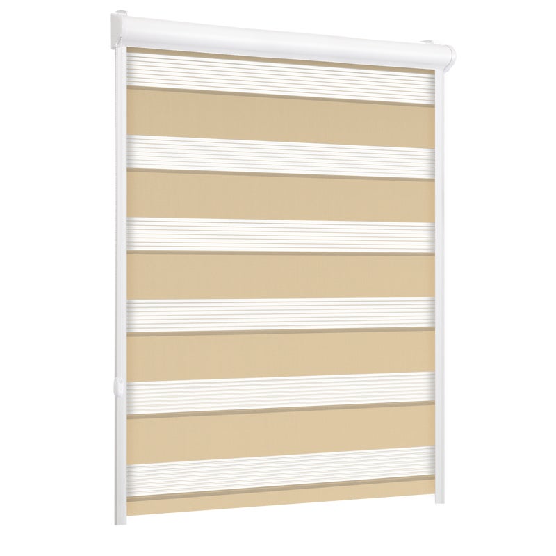 Roleta w kasecie dzień noc Classic latte 90 x 220 cm lewa