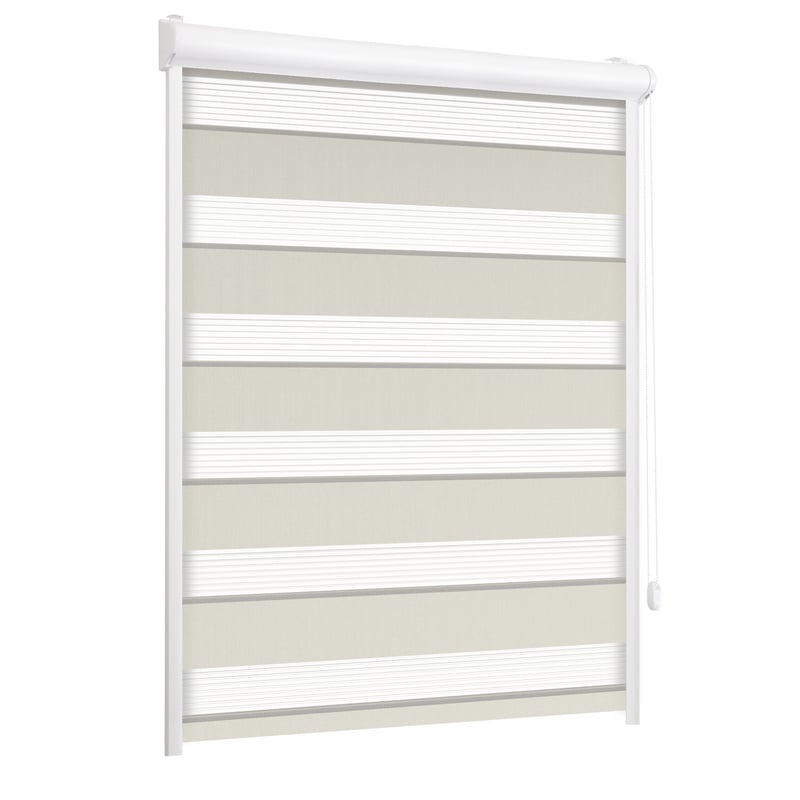 Roleta w kasecie dzień noc Classic lód 45 x 220 cm prawa