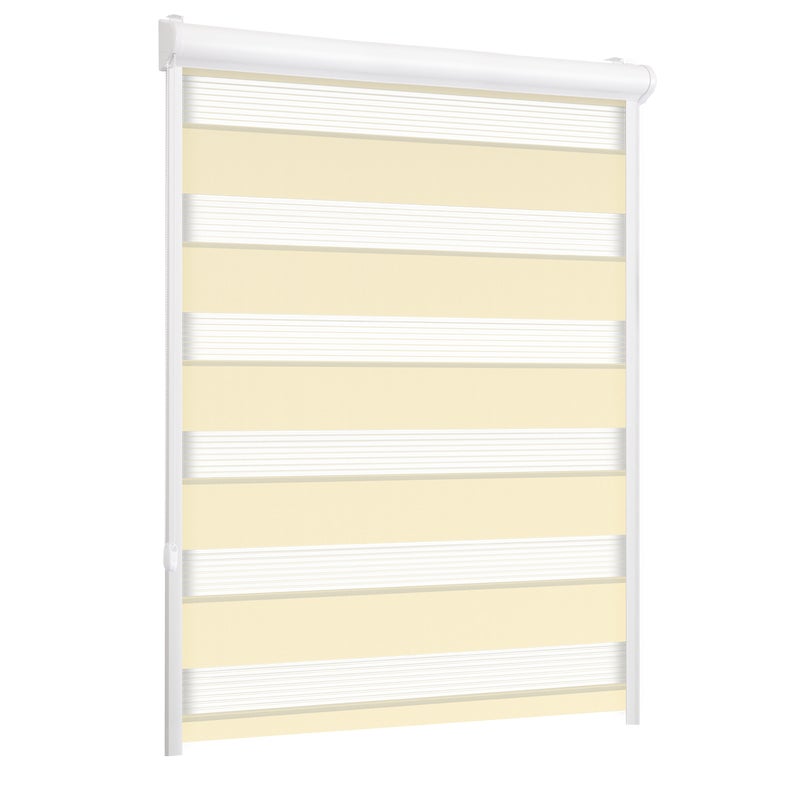 Roleta w kasecie dzień noc Classic wanilia 61.5 x 150 cm lewa