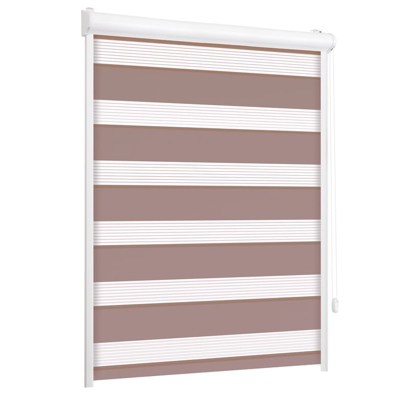 Roleta w kasecie dzień noc Classic wrzos 57 x 220 cm prawa