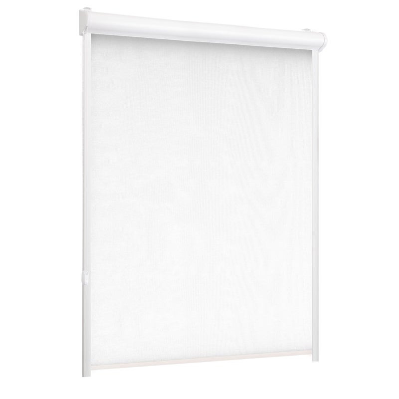 Roleta w kasecie zaciemniająca Silver biała 72 x 220 cm lewa
