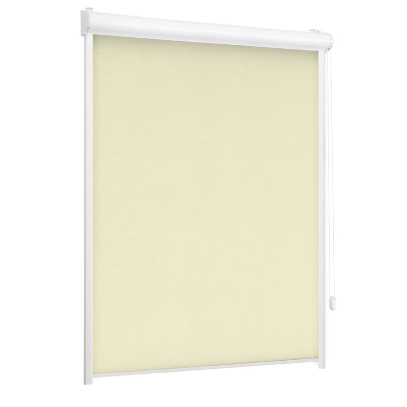 Roleta w kasecie zaciemniająca Silver kremowa 48 x 220 cm prawa