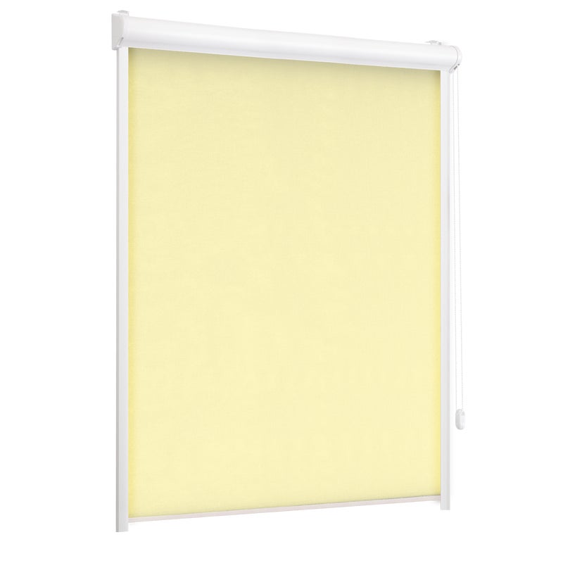 Roleta w kasecie zaciemniająca Silver piasek 93 x 220 cm prawa