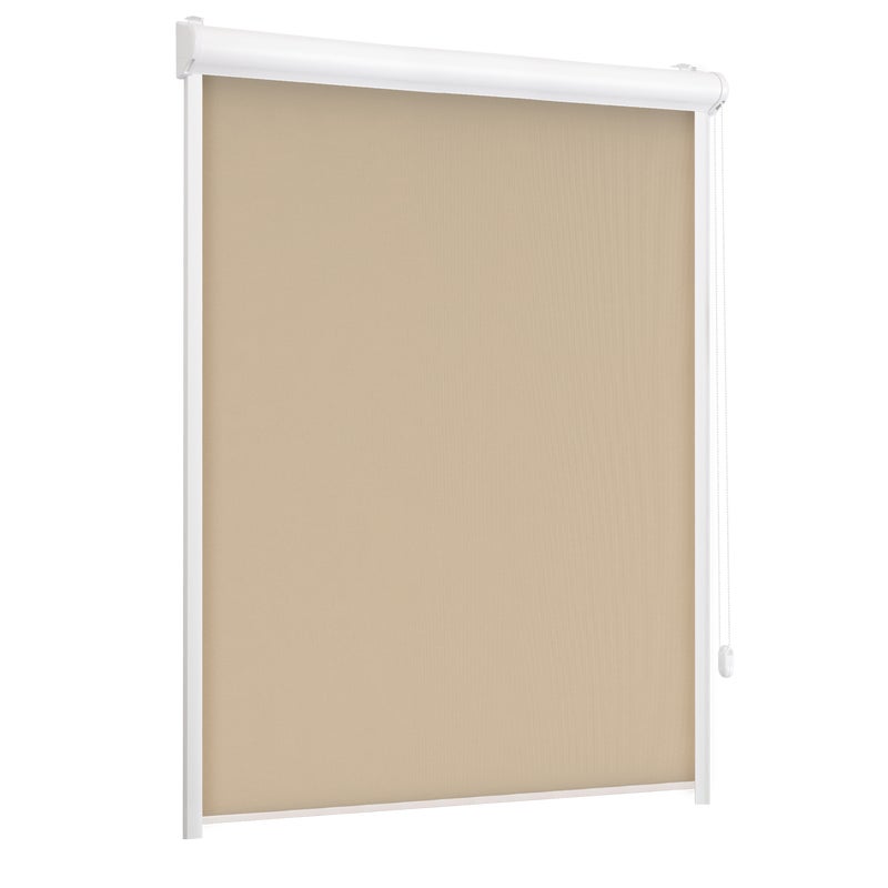 Roleta w kasecie zaciemniająca Silver orzech 90 x 220 cm prawa