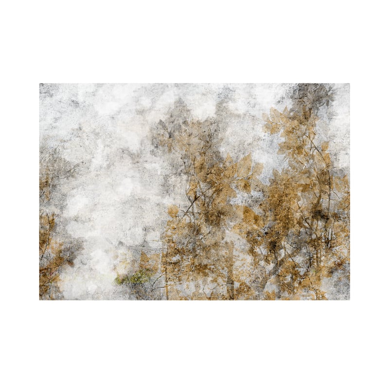 Mural Twigs jesienne liście 400 x 280 cm delikatna struktura