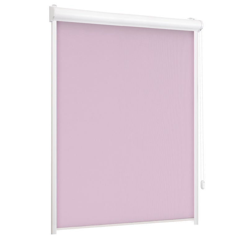Roleta w kasecie zaciemniająca Silver różowa 90 x 150 cm prawa