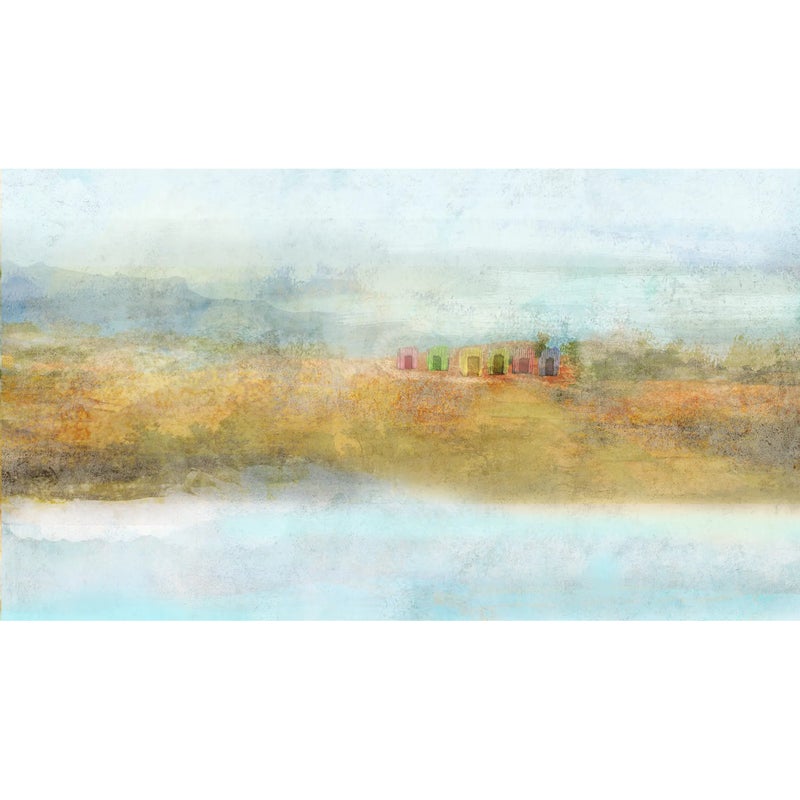 Mural Beach plaża akwarela 500 x 280 cm struktura płótna