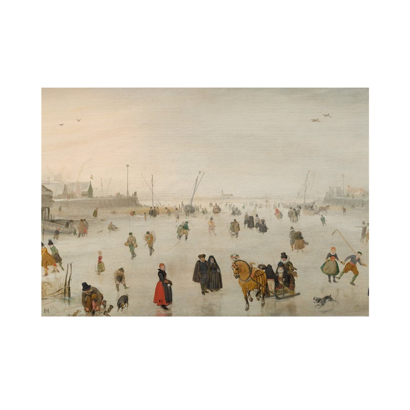 Mural Winter zimowe lodowisko 400 x 280 cm struktura płótna