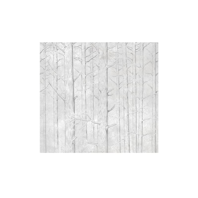 Mural Trees las w odcieniach szarości 300 x 280 cm struktura płótna