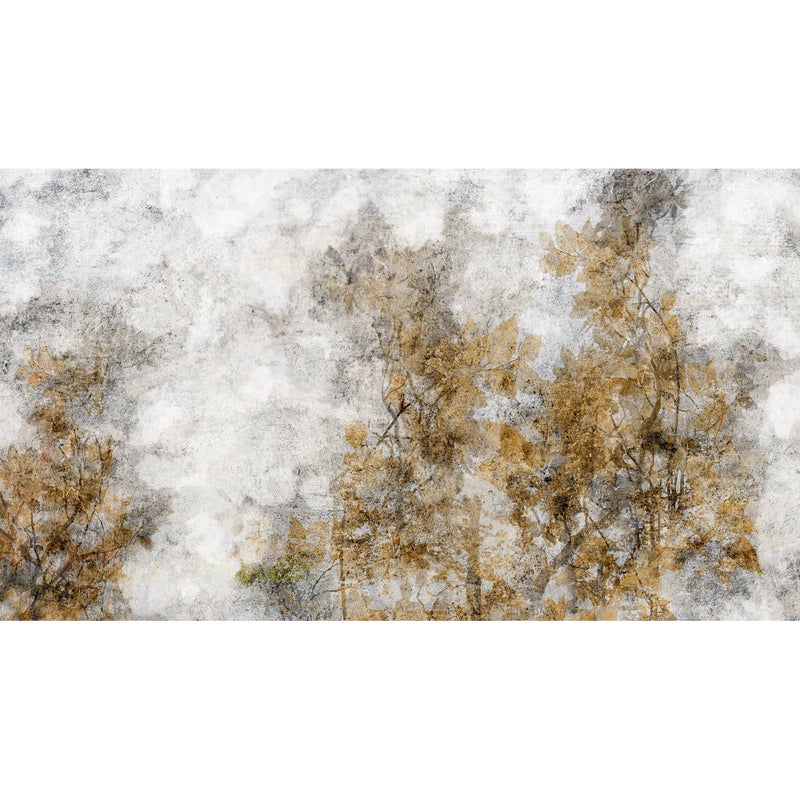 Mural Twigs jesienne liście 500 x 280 cm struktura płótna
