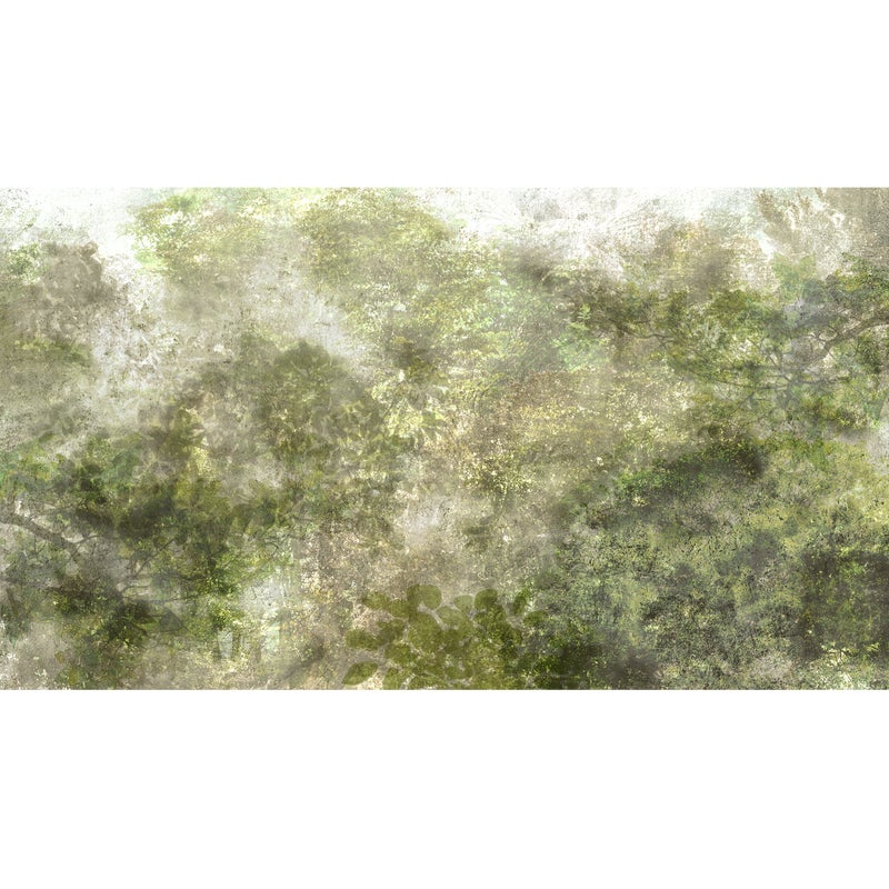 Mural Grove zieleń lasu 500 x 280 cm struktura płótna