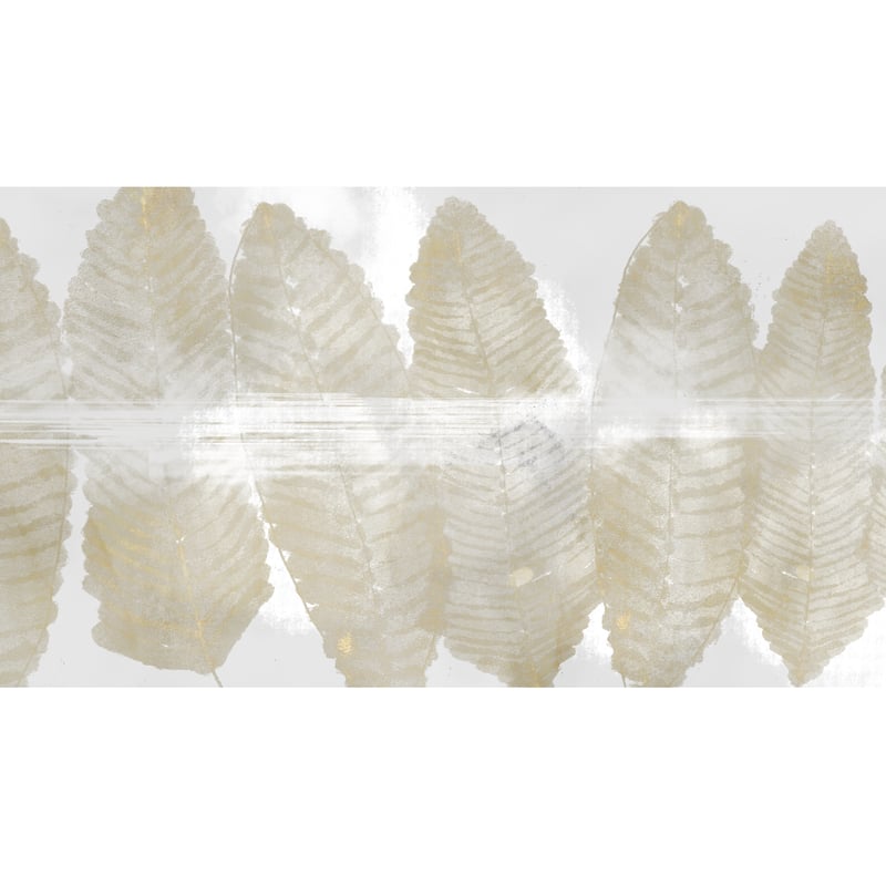 Mural Wings boho beżowo-złoty 500 x 280 cm struktura płótna