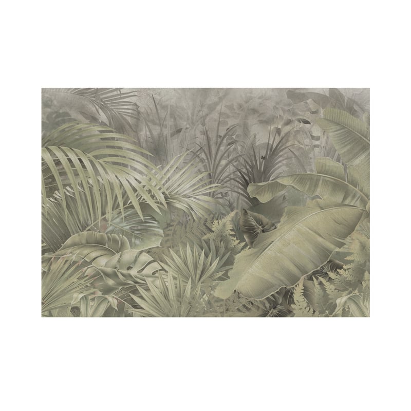 Mural Amazonia zielone liście 400 x 280 cm struktura płótna