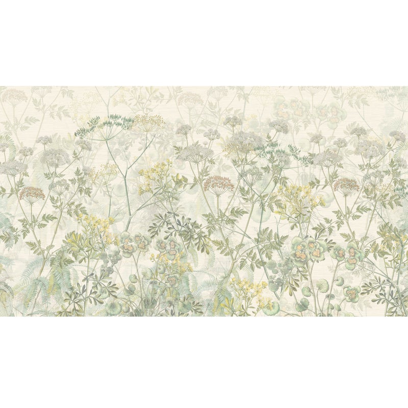 Mural Green Herbs zioła zielone 500 x 280 cm struktura płótna