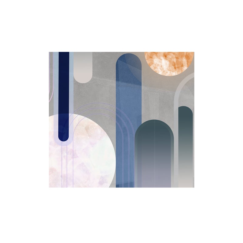 Mural Tiles abstrakcyjny modern 300 x 280 cm struktura płótna