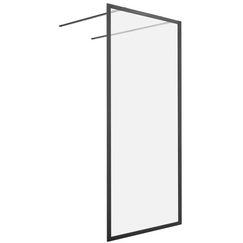 Kabina Walk-in Contour 98x200 transparentna profil szary szczotkowany Sealskin