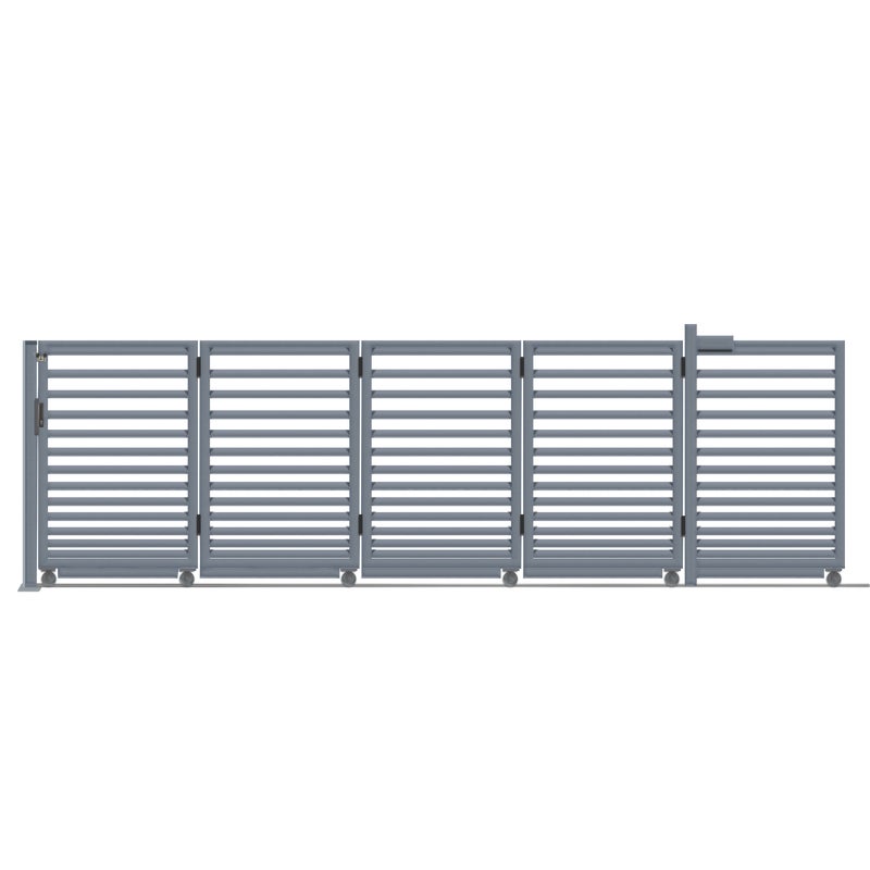 Polbram Brama przesuwna automatyczna Bali II 4x1,5 m Prawa antracytowa