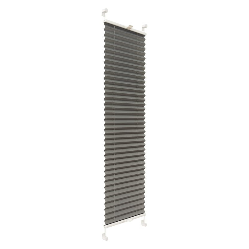 Roleta plisowana Basic 1012 Srebro 66 x 120 cm ciemnoszara