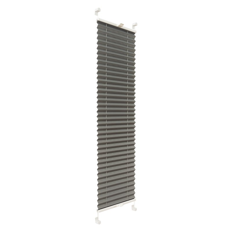 Roleta plisowana Basic 1012 Srebro 40 x 220 cm ciemnoszara