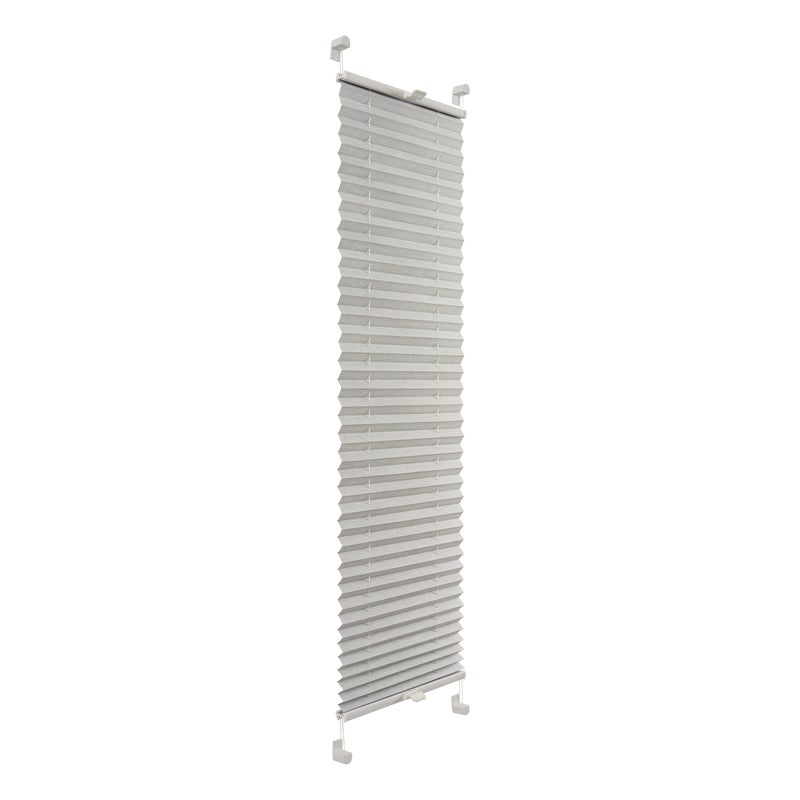 Roleta plisowana Drewnopodobna Srebro 80 x 120 cm