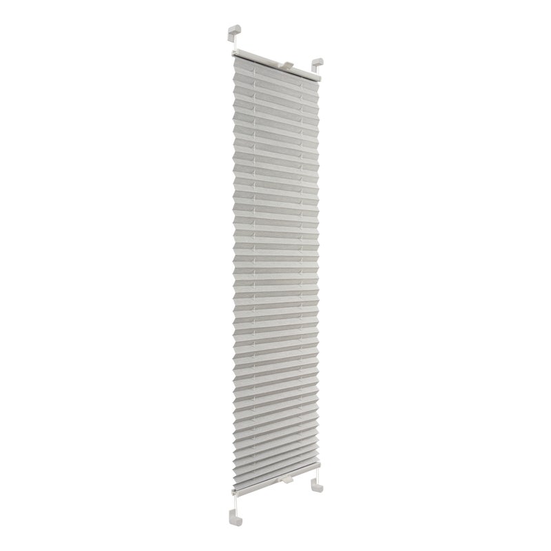 Roleta plisowana Drewnopodobna Srebro 56 x 140 cm
