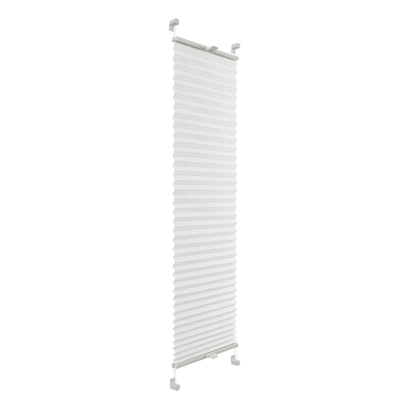 Roleta plisowana Drewnopodobna Śnieżnobiały 60 x 220 cm