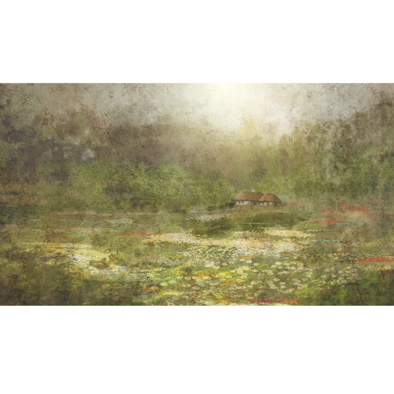 Mural Cottage pejzaż leśna polana 500 x 280 cm struktura Art