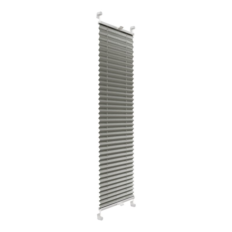 Roleta plisowana Metallic Srebrzysty 70 x 220 cm z połyskiem