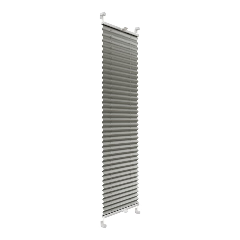 Roleta plisowana Metallic Srebrzysty 34 x 220 cm z połyskiem
