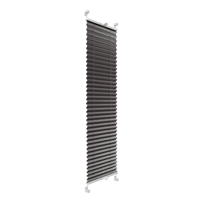Roleta plisowana Metallic Stalowy 90 x 120 cm z połyskiem