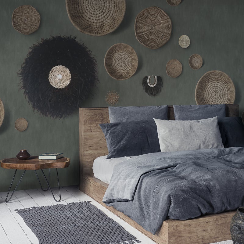 Tapeta panoramiczna Boho Graceful zielona 350 x 280 cm