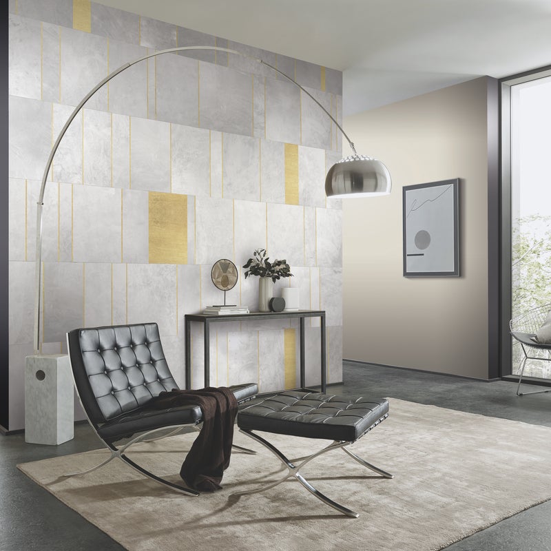 Tapeta panoramiczna Kamień czarno-złoty 350 x 280 cm