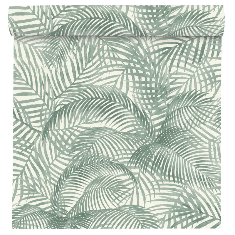Tapeta Palmy Selection Vinyl 693003 zielona winylowa na flizelinie