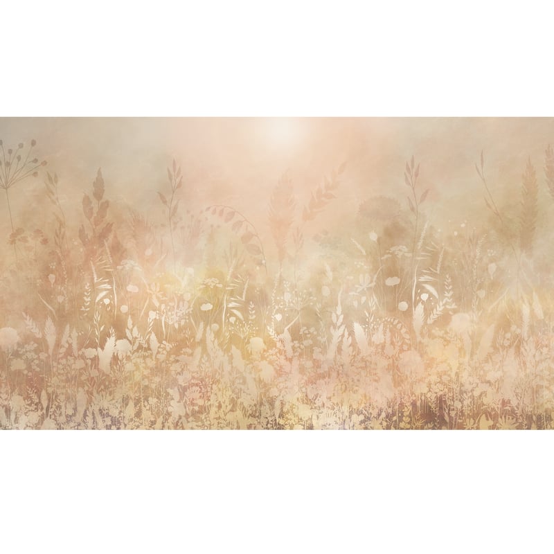Mural Ginger Trawy Boho 500 x 280 cm struktura płótna