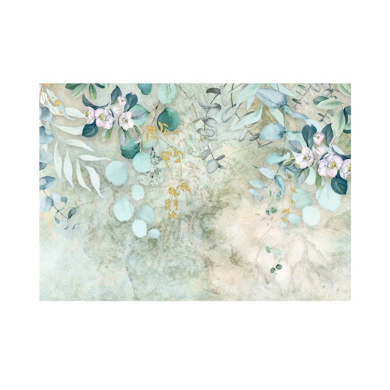 Mural Sky Flowers 400 x 280 cm delikatna struktura