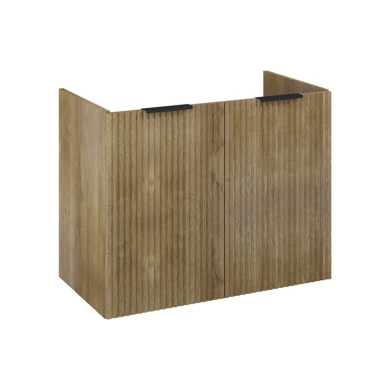 Szafka pod umywalkę Nabel 2-drzwiowa 80x45.2x63.5 cm dąb natural Roca