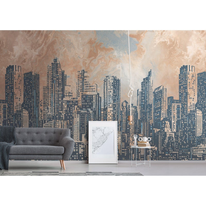 Tapeta panoramiczna The Wall Miasto Drapacze Chmur 371 x 280 cm
