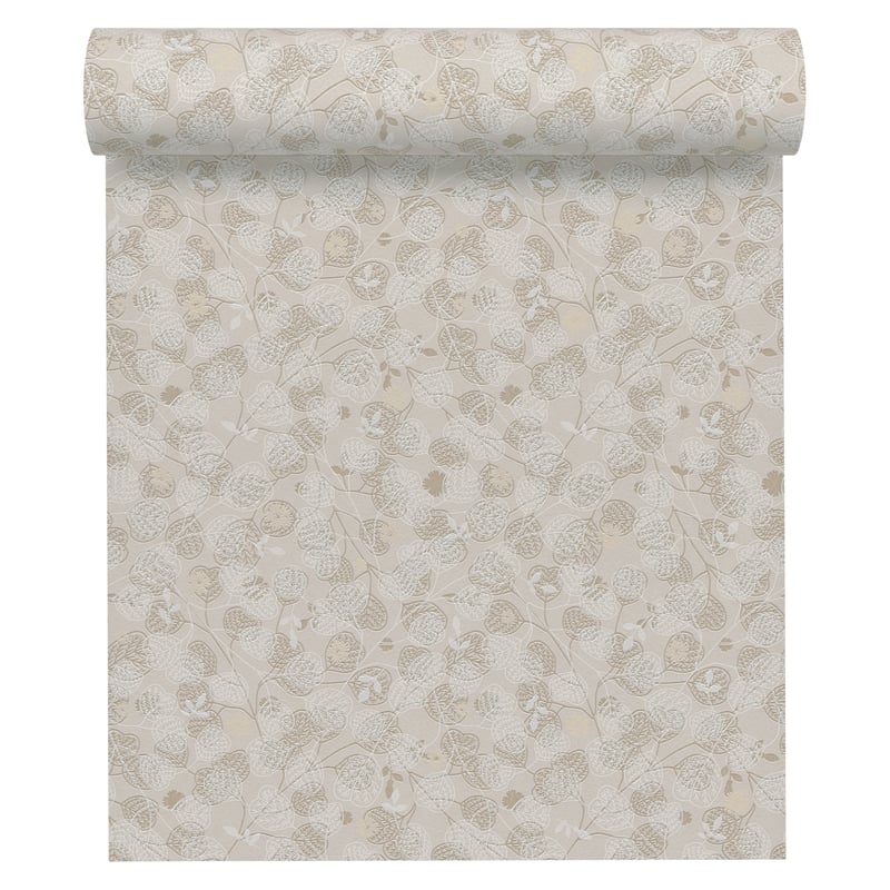 Tapeta Listki Metropolitan Stories 391112 beżowa winylowa na flizelinie