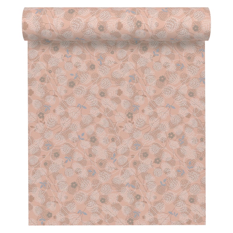 Tapeta Listki Metropolitan Stories 391113 różowa winylowa na flizelinie