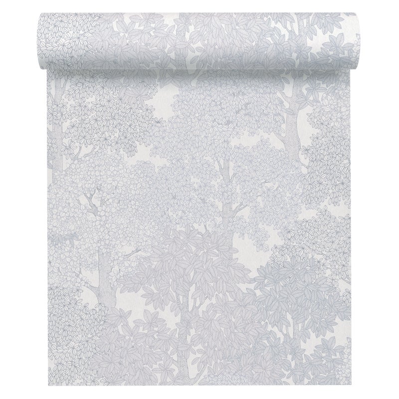 Tapeta Floral Impression 377536 szara winylowa na flizelinie