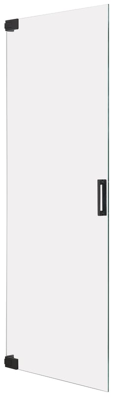 Drzwi prysznicowe uchylne do wnęki czarne Pure 90x200 cm Sealskin