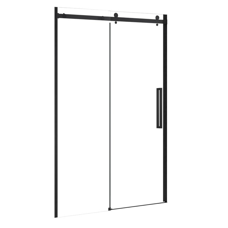 Drzwi prysznicowe przesuwne Alexa Black 140 x 200 Durasan