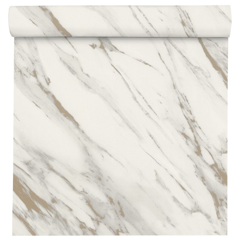 Tapeta Marmur Selection Paper 200126 biało-beżowa papierowa