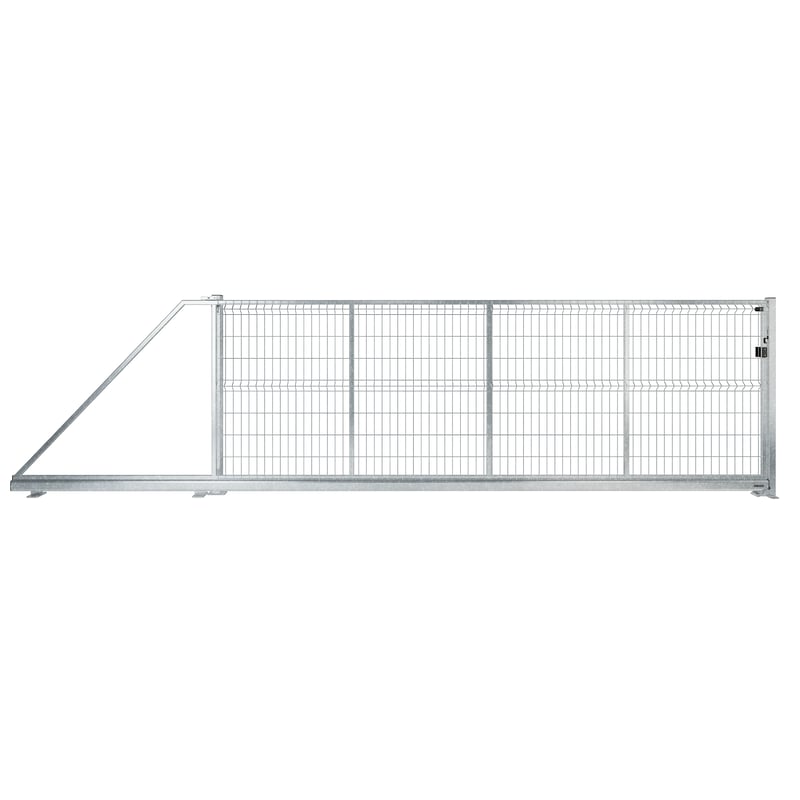 Naterial Brama przesuwna Modus 5x1.7 m lewa srebrna