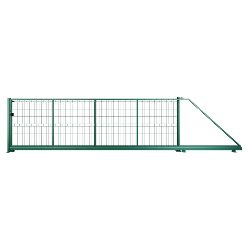 Naterial Brama przesuwna Modus 5x1.5 m prawa zielona